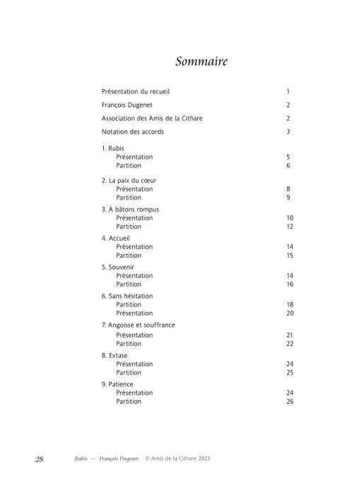 Livrets 2 et 3 François DUGENET