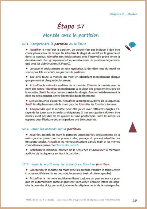 Méthode de jeu 3-5 doigts
