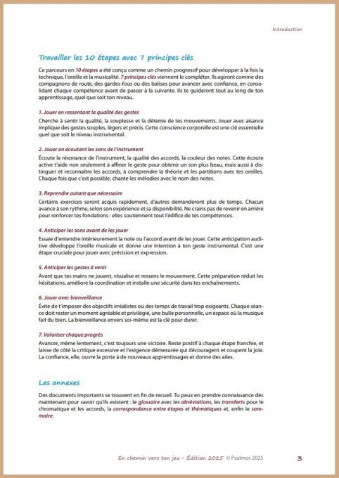 En chemin vers ton jeu - Méthode de base - EDITION 2025