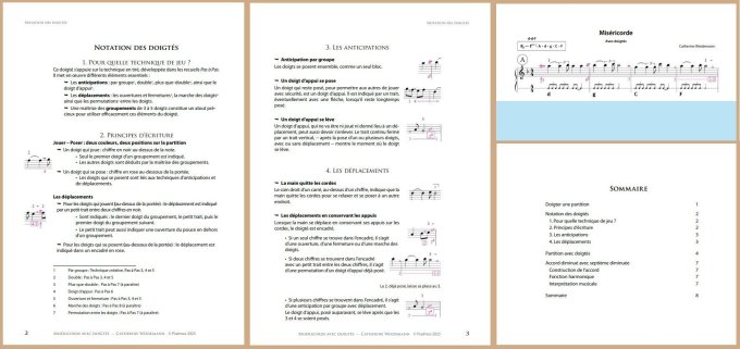 2 PARTITIONS REGARDS DOIGTEES : Miséricorde--Lumière de gloire--Tes yeux--Va tranquille et en paix