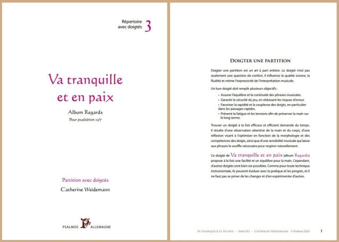 3 PARTITIONS REGARDS DOIGTEES : Miséricorde--Lumière de gloire--Tes yeux--Va tranquille et en paix