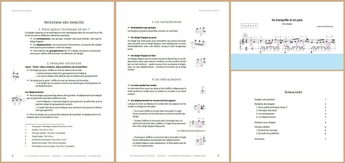 2 PARTITIONS REGARDS DOIGTEES : Miséricorde--Lumière de gloire--Tes yeux--Va tranquille et en paix
