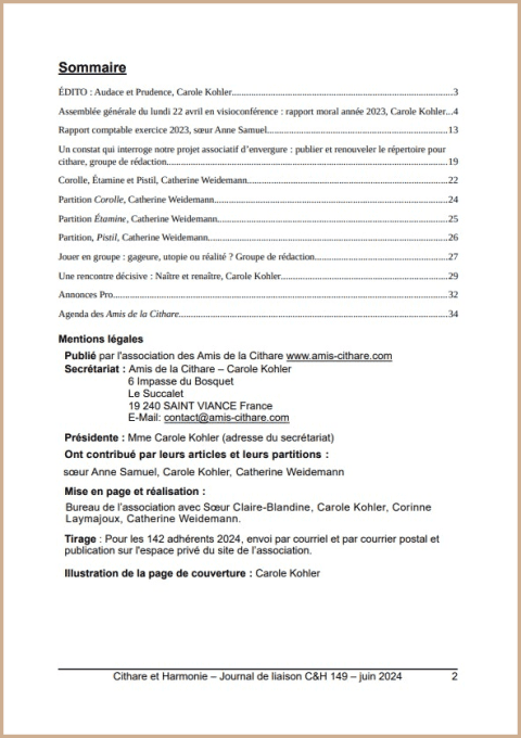 C&H 149 version électronique - Juin 2024