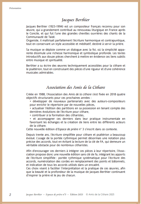 Espace de prière N3 - Edition 2025